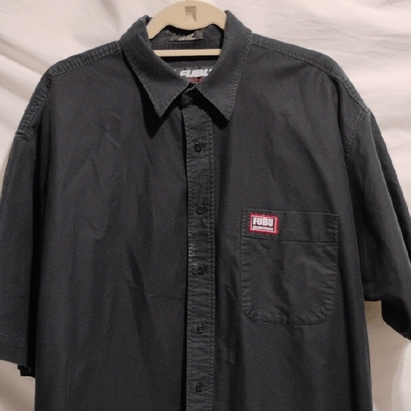 FUBU Men's Black Button Up Shirt Sz.XL - Picture 4 of 8